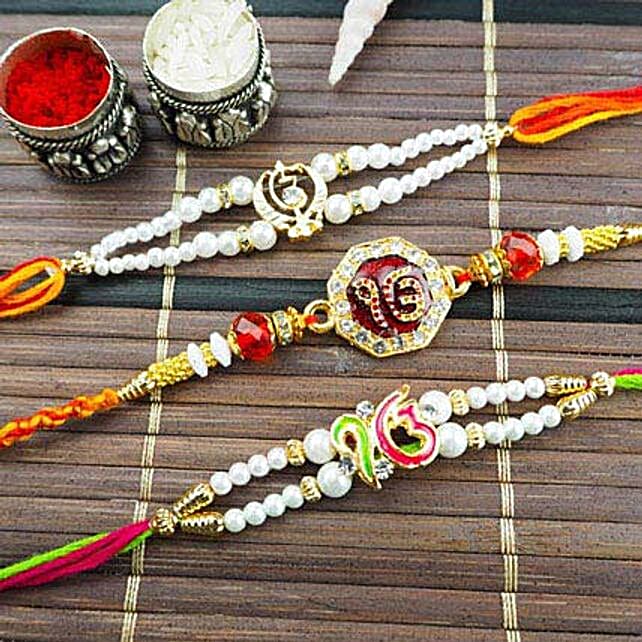 Multi Divin Rakhi set australia | Gift Multi Divin Rakhi set- FNP