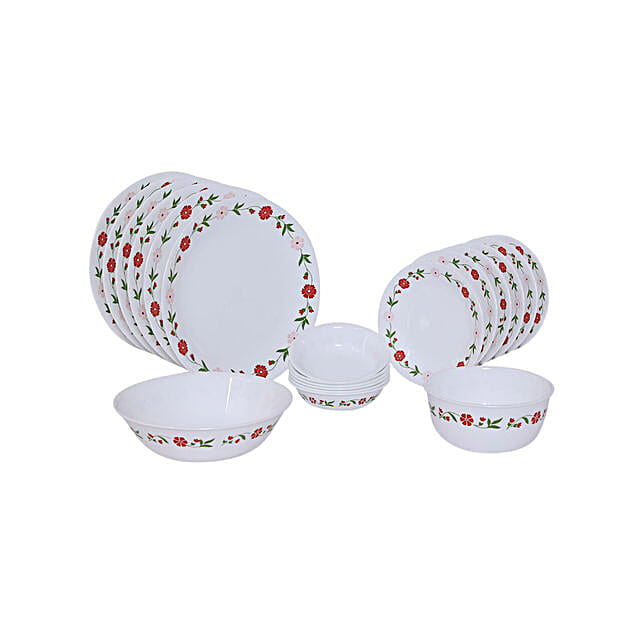 Buy/Send Corelle Spring Pink Dinner Set 20 Pcs Online- FNP