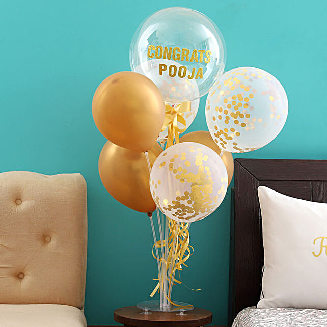 Shining Congratulations Balloon Bouquet for Her