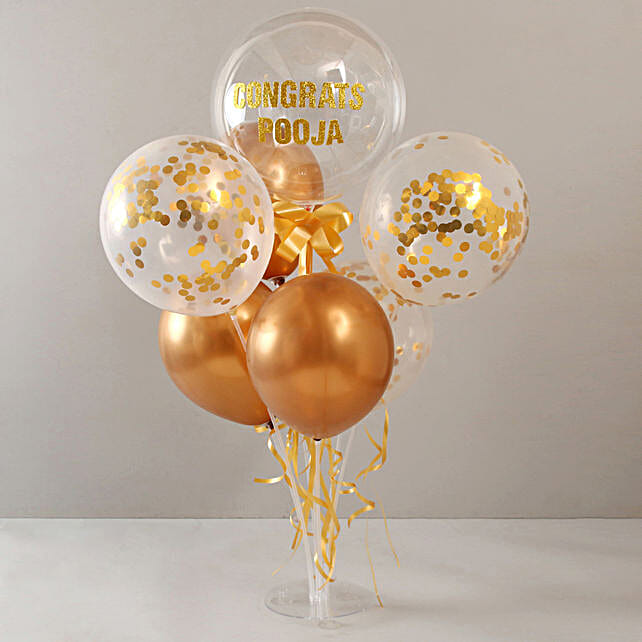 Shining Congratulations Balloon Bouquet for Her