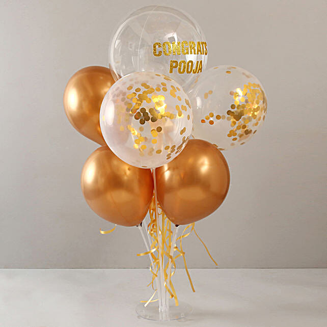 Shining Congratulations Balloon Bouquet for Her
