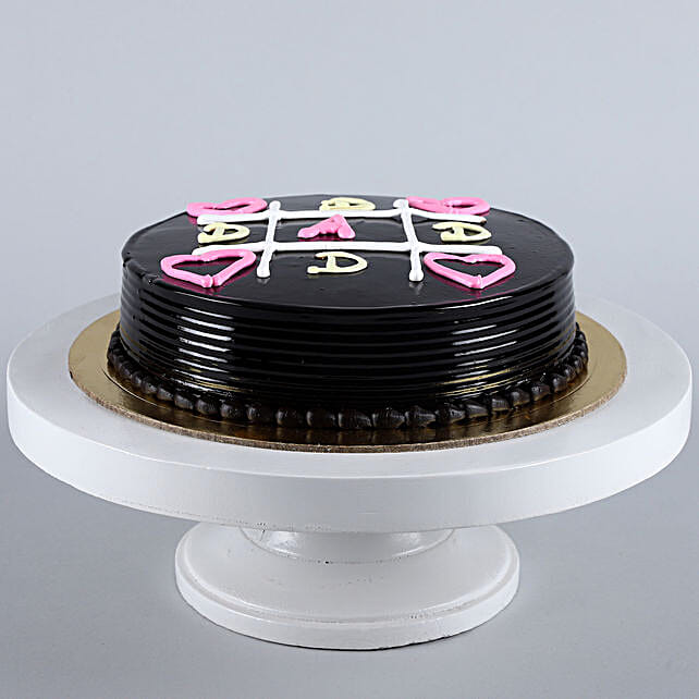 Happy Fathers Day Truffle Cake Eggless Half Kg