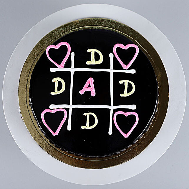 Happy Fathers Day Truffle Cake Eggless Half Kg