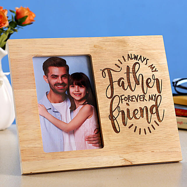 Buy/Send Personalised Father's Day Wooden Frame Online- FNP
