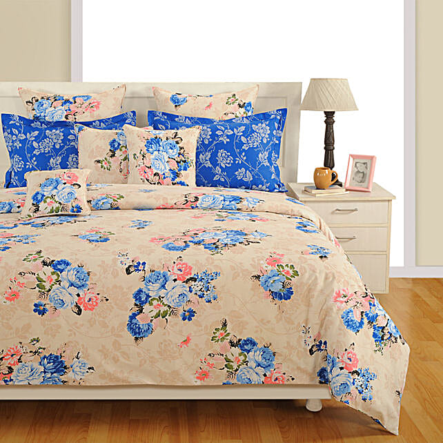Buy/Send Swayam 180 TC Cotton Double Bedsheet Pillow Covers