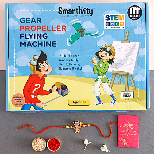 Buy/Send Sneh Bal Hanuman Rakhi N Smartivity Propeller Online- FNP