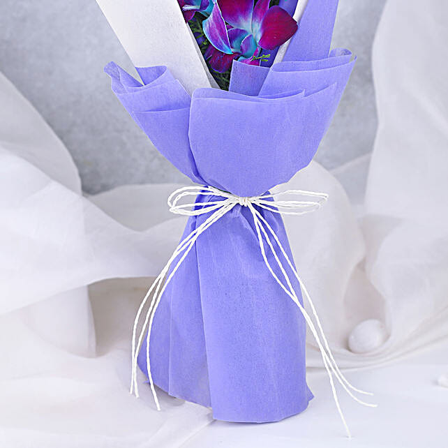 Enchanted Blue Orchid Bouquet