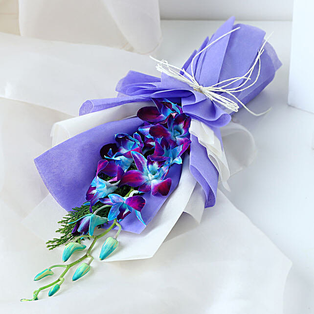 Enchanted Blue Orchid Bouquet