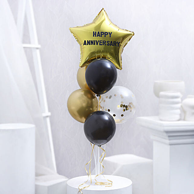 8 Helium Chrome Balloon Bouquet main image 1