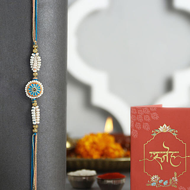 Timeless Meenakari Rakhi N Sweets Delight