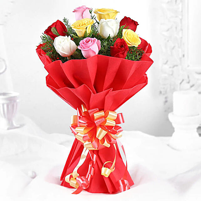 Mixed Roses Romantic Bunch