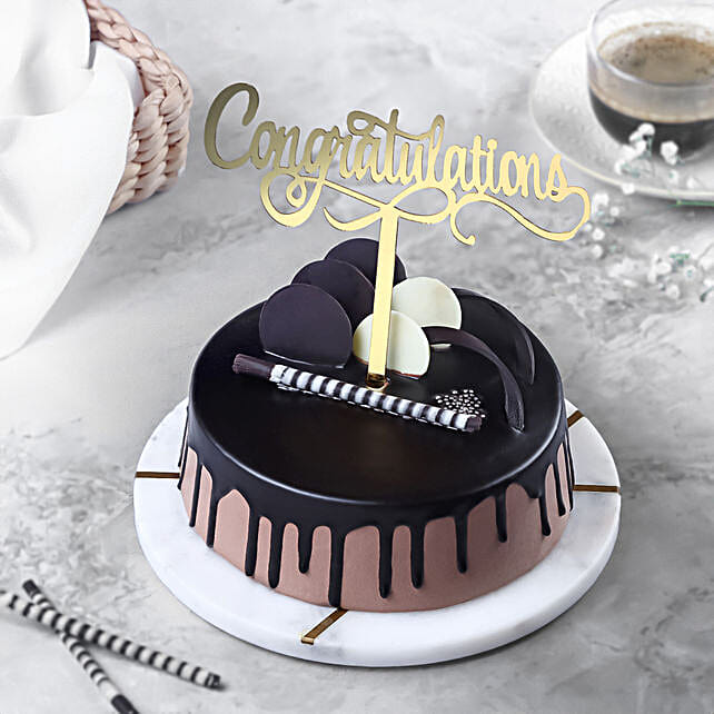 Congratulations Chocolate Cake Half Kg