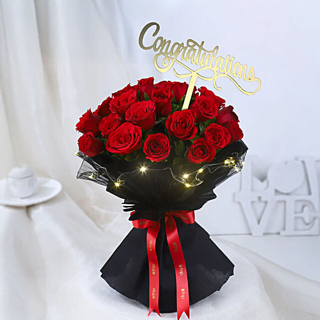 Passionate Greetings Rose Bouquet