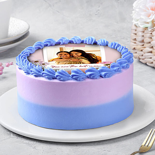 Customised Chocolate Photo Cake for Mum  250g