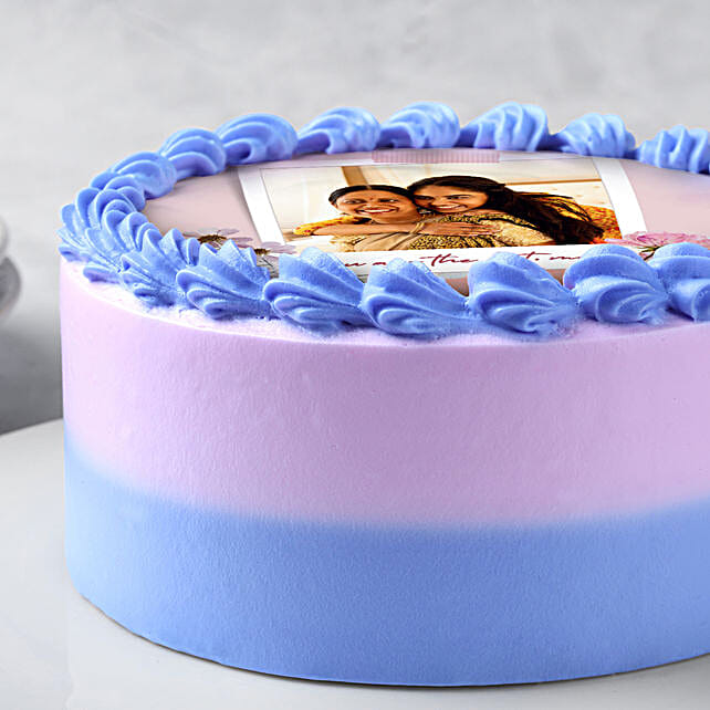 Customised Chocolate Photo Cake for Mum  250g