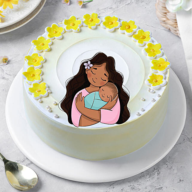 Butterscotch Cream Cake for Mom  Half Kg
