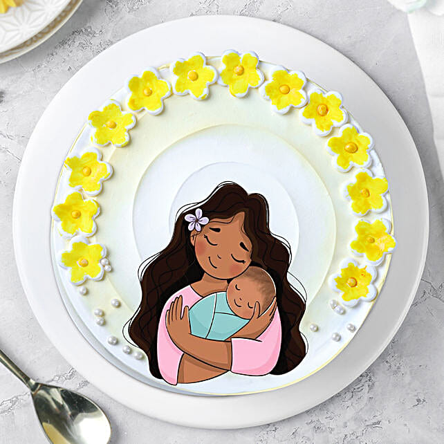 Butterscotch Cream Cake for Mom  Half Kg