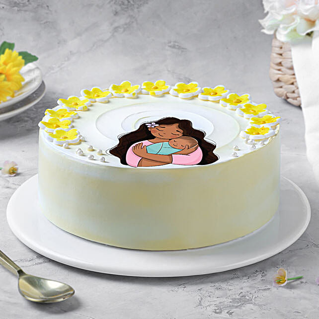 Butterscotch Cream Cake for Mom  Half Kg