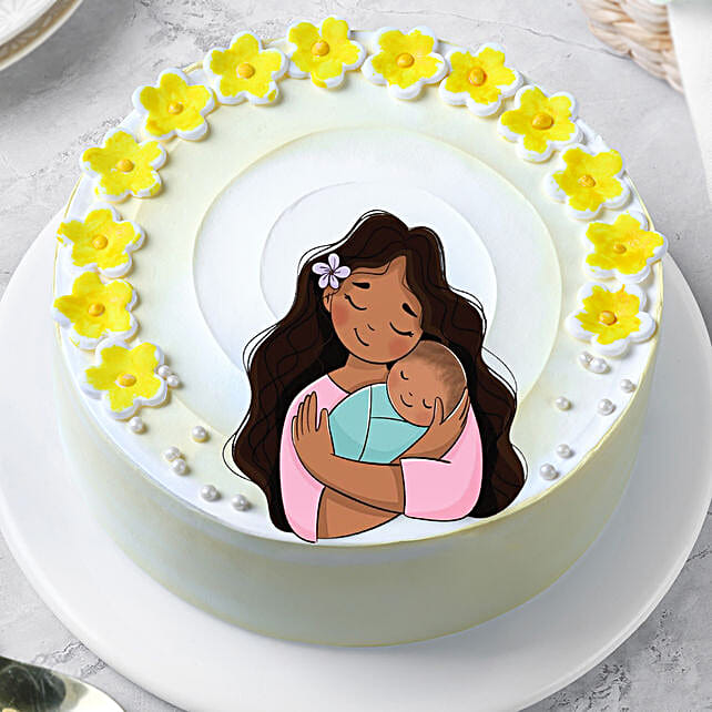 Butterscotch Cream Cake for Mom  Half Kg