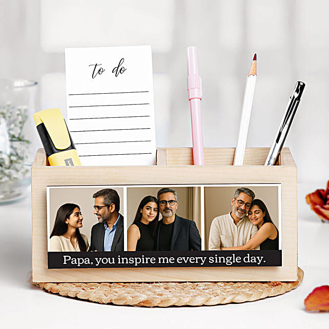 Photo Twin Slot Organiser for Father