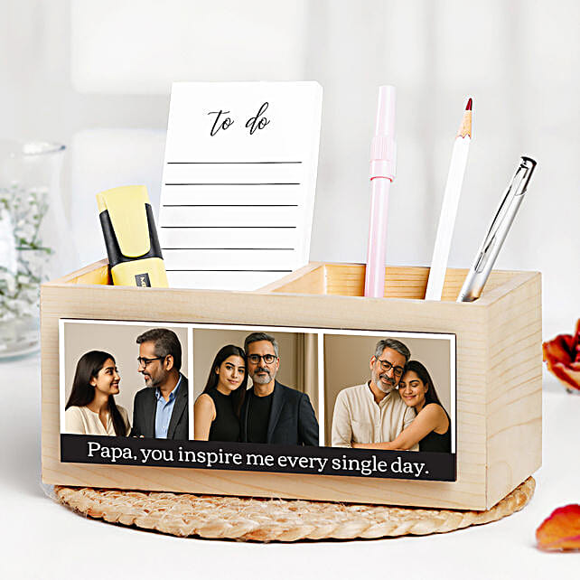 Photo Twin Slot Organiser for Father