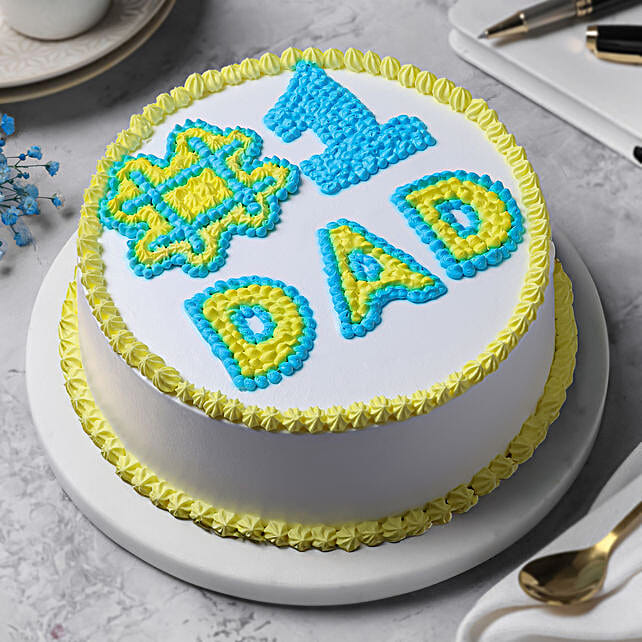 Butterscotch Eggless Cream Cake for Cool Dad  500g