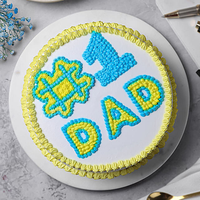Butterscotch Eggless Cream Cake for Cool Dad  500g