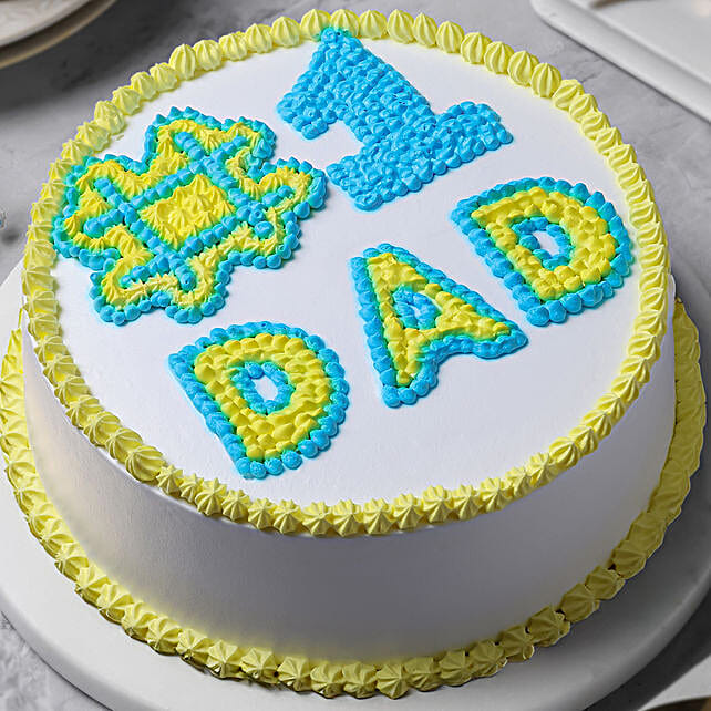 Butterscotch Eggless Cream Cake for Cool Dad  500g