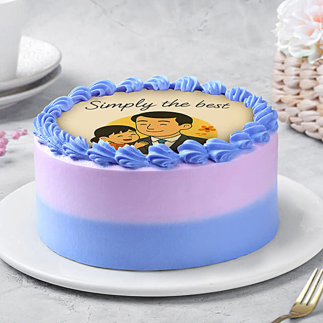 Choco Eggless Cream Cake for Fathers Day