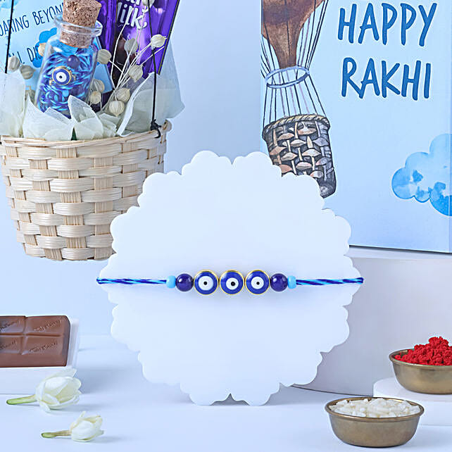 Feng Shui Charm Rakhi N Choco Hamper