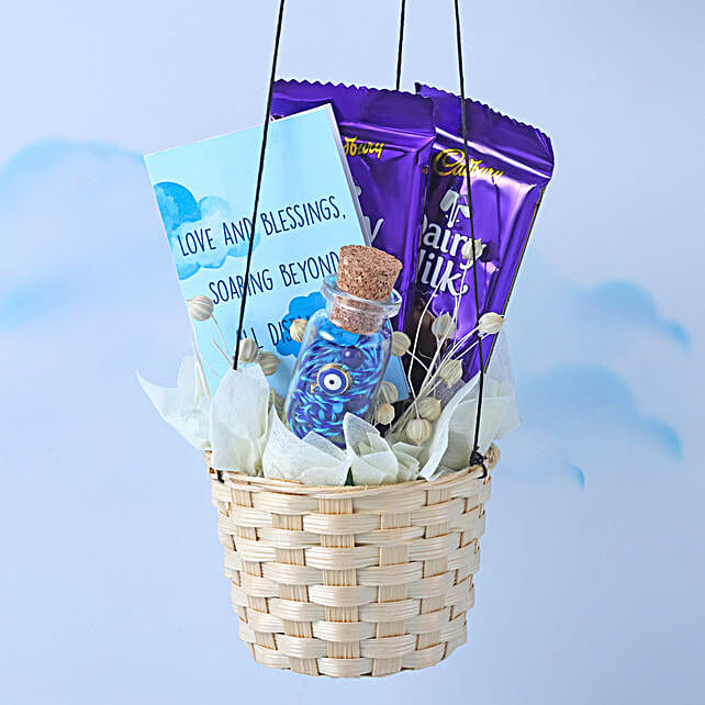 Feng Shui Charm Rakhi N Choco Hamper