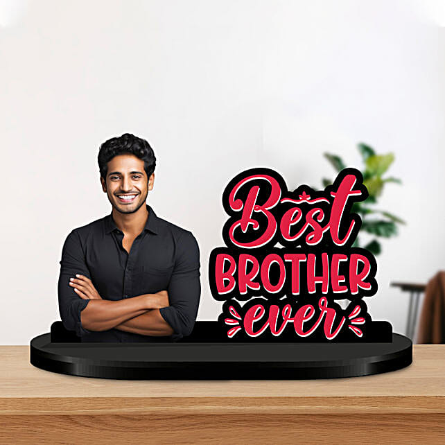 Custom Best Brother Caricature N Meenakari Rakhi