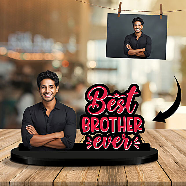 Custom Best Brother Caricature N Meenakari Rakhi