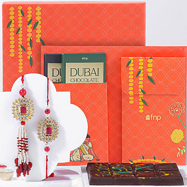 Vibrant Bhaiya Bhabhi Rakhi Treat Box