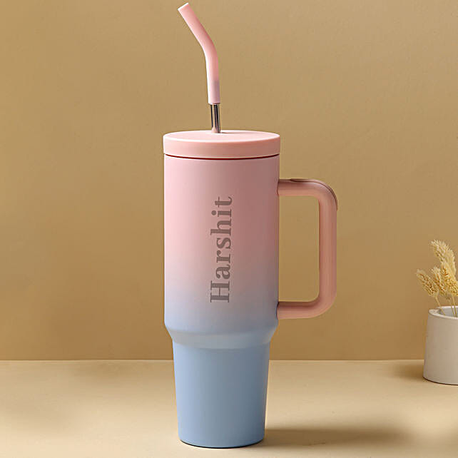 Buy/Send Dual Tone Personalised Stainless Steel Tumbler Online- FNP