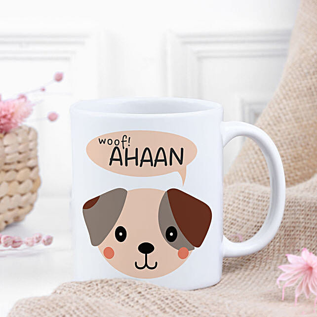Buy/Send Personalised Pup Mug for children Online- FNP
