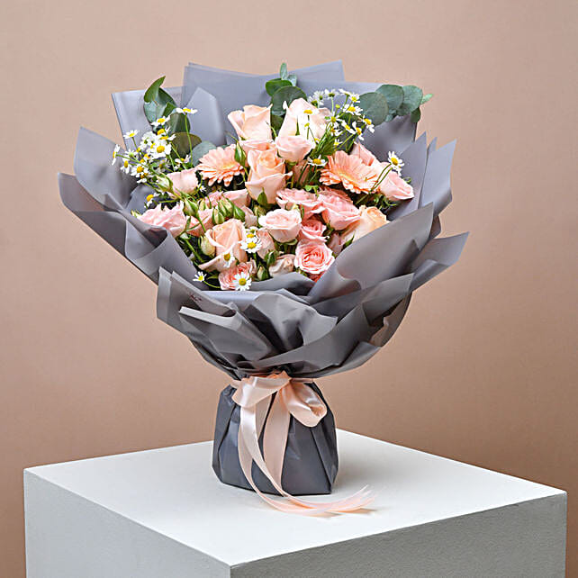 Baby Roses Bouquet qatar | Gift Baby Roses Bouquet- FNP