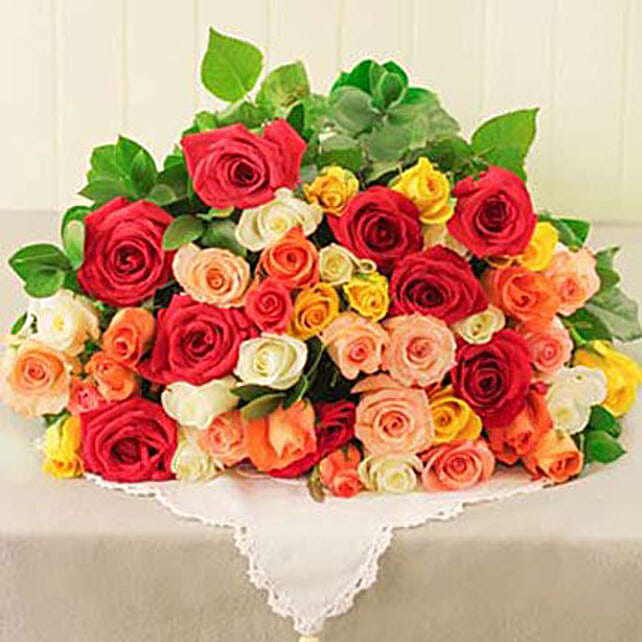 Mixed Roses in Cellophane south-africa | Gift Mixed Roses in Cellophane ...