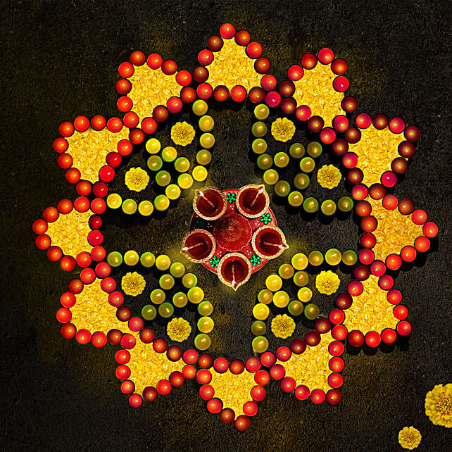 Auspicious Diwali Rangoli uae | Gift Auspicious Diwali Rangoli- FNP