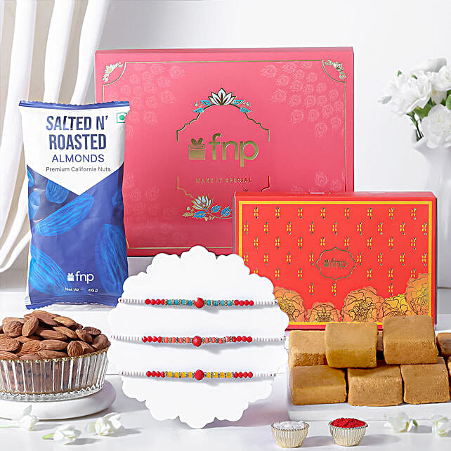 Festival Threads with Treats Rakhi Gift Box uae | Gift Festival Threads ...